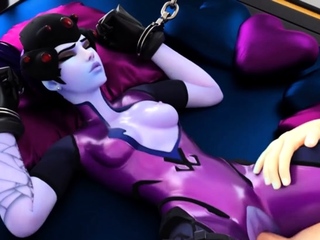 Brunette is shafted in a 3D fucking