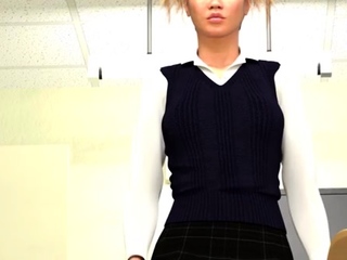 Hot 3D redhead licking a pussy while getting fucked